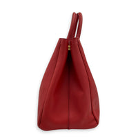 Galleria Top Handle Bag Red in Saffiano Leather, Gold hardware