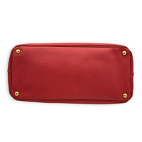 Galleria Top Handle Bag Red in Saffiano Leather, Gold hardware
