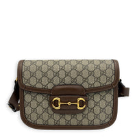Horsebit 1955 Brown Shoulder Bag in, Gold hardware