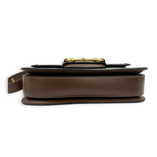 Horsebit 1955 Brown Shoulder Bag in, Gold hardware