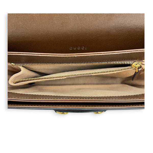 Horsebit 1955 Brown Shoulder Bag in, Gold hardware