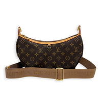 Looping Shoulder Bag Brown in Monogram Coated Canvas