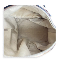 Elephant  Crossbody Bag Large Tan in Calfskin, Silver hardware