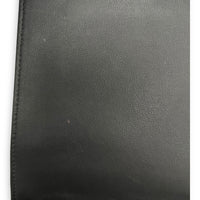 Frame Black Wallet On Chain in Calfskin, Silver hardware