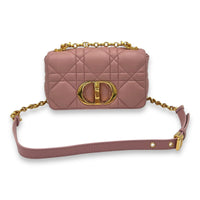 Caro Small Pink Crossbody Bag, Gold hardware