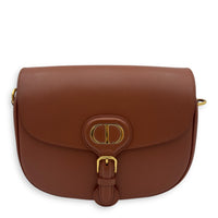Christian Dior Bobby Shoulder Bag Brown in Calfskin, Gold hardware_1