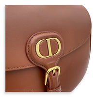 Christian Dior Bobby Shoulder Bag Brown in Calfskin, Gold hardware_12