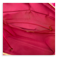 CC Zipper Tote Bag Pink in Tweed, Silver hardware