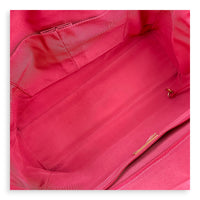 CC Zipper Tote Bag Pink in Tweed, Silver hardware