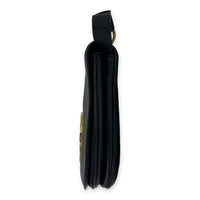 Blondie Black Shoulder Bag in Calfskin, Gold hardware