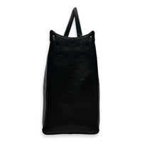 OnTheGo Black Tote Bag in Empreinte Leather, Gold hardware