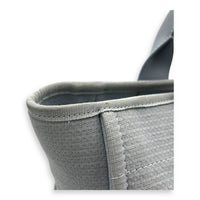 Deauville Blue Tote Bag in Canvas, Silver hardware