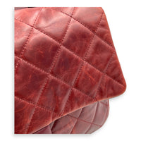 CC Top Handle Bag Red in Calfskin, Gold hardware