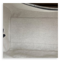 Safoy Blue Duffle Bag in Coated Canvas, Silver hardware
