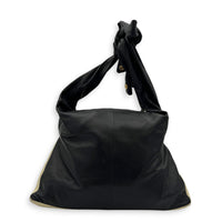 Jacket Crossbody Bag Black in Lambskin, Gold hardware