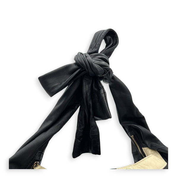 Jacket Crossbody Bag Black in Lambskin, Gold hardware
