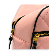 CC Bowling Top Handle Bag Pink in Calfskin, Gold hardware