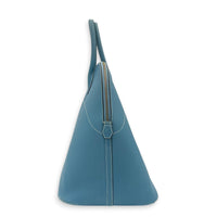 Bolide 45 Blue Jean Top Handle Bag in Clemence, Gold hardware