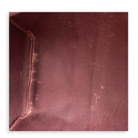 Keepall 45 Brown Top Handle Bag in Monogram Coated Canvas, Silver hardware