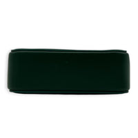 World Tour Oblique Crossbody Bag Green in Calfskin, Silver hardware