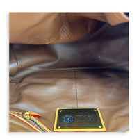 P9 Speedy Bandouliere 40 Purple Top Handle Bag in Taurillon Leather, Gold hardware