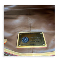 P9 Speedy Bandouliere 40 Purple Top Handle Bag in Taurillon Leather, Gold hardware