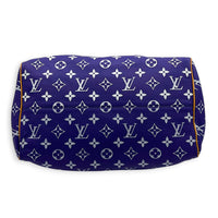P9 Speedy Bandouliere 40 Purple Top Handle Bag in Taurillon Leather, Gold hardware
