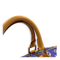 P9 Speedy Bandouliere 40 Purple Top Handle Bag in Taurillon Leather, Gold hardware