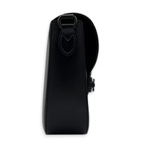 Horsebit 1955 Large Black Shoulder Bag in Calfskin, Black hardware