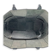 Arco Top Handle Bag Grey in Lambskin, Silver hardware