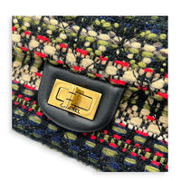 2.55 Shoulder Bag Multi-colour in Tweed, Silver hardware