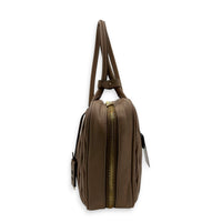 Matelassé Pink Top Handle Bag in Lambskin, Gold hardware