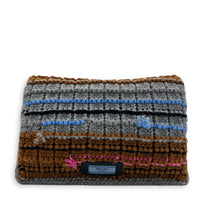 Knit Chain Shoulder Bag Multi-colour in Wool, Gold hardware