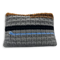 Knit Chain Shoulder Bag Multi-colour in Wool, Gold hardware