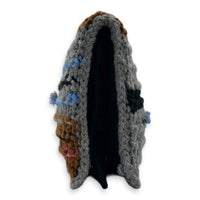 Knit Chain Shoulder Bag Multi-colour in Wool, Gold hardware