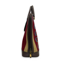 Horsebit 1955 Multi-colour Top Handle Bag in Canvas, Gold hardware