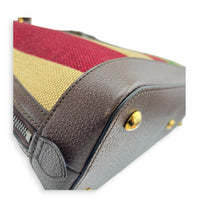 Horsebit 1955 Multi-colour Top Handle Bag in Canvas, Gold hardware