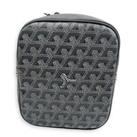 Petit Flot Bucket Bag Grey in Coated Canvas, Silver hardware