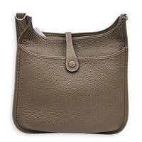 Evelyne III 29 Etoupe Crossbody Bag in Clemence, Palladium hardware