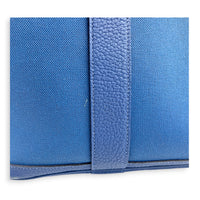 Garden Party 36 Blue Brighton Top Handle Bag in Canvas, Palladium hardware
