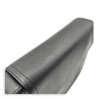 Saddle Mini Black Messenger in Calfskin, Silver hardware