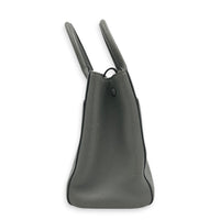 Neo Executive Tote Top Handle Bag Grey in Calfskin, Silver hardware