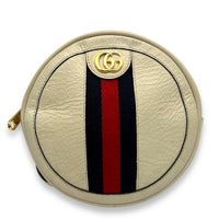 Gucci Ophidia Round Crossbody Bag White in Calfskin, Gold hardware_1