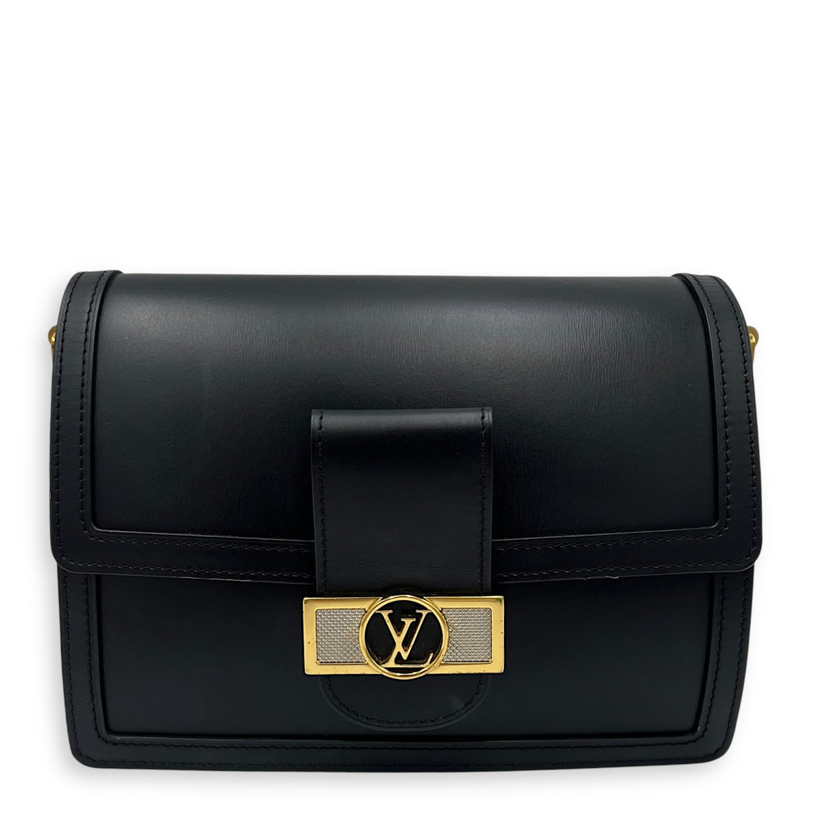 Louis Vuitton  Dauphine MM Shoulder bag in Calfskin, Gold Hardware_1