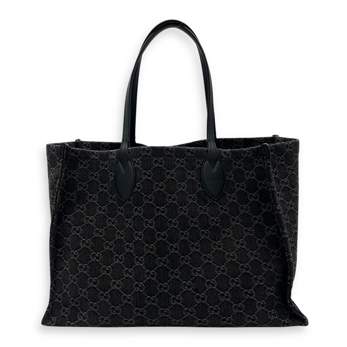 Gucci Ophidia Large Grey Tote Bag in Denim_1
