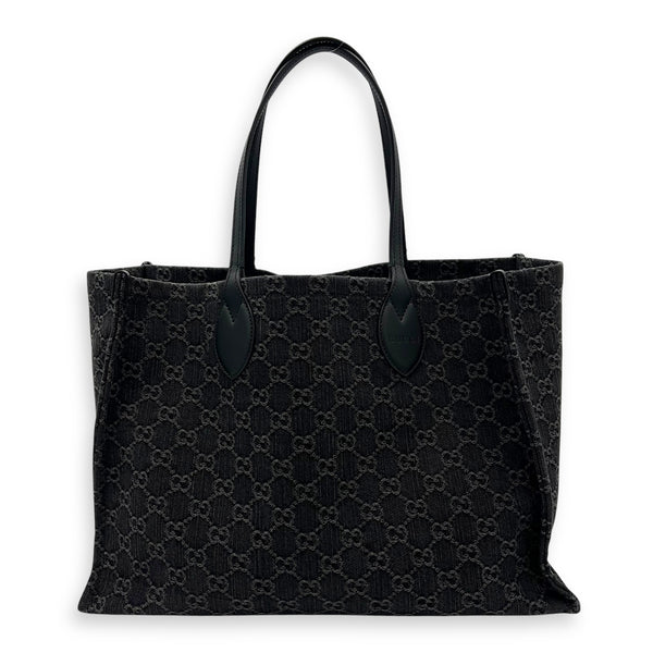 Gucci Ophidia Large Grey Tote Bag in Denim_1