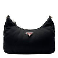 Prada Re-Nylon Crossbody Bag Black in Re-Nylon, Silver hardware_1
