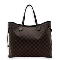 Louis Vuitton Neverfull Tote Bag GM Brown in Coated Canvas, Gold hardware_1