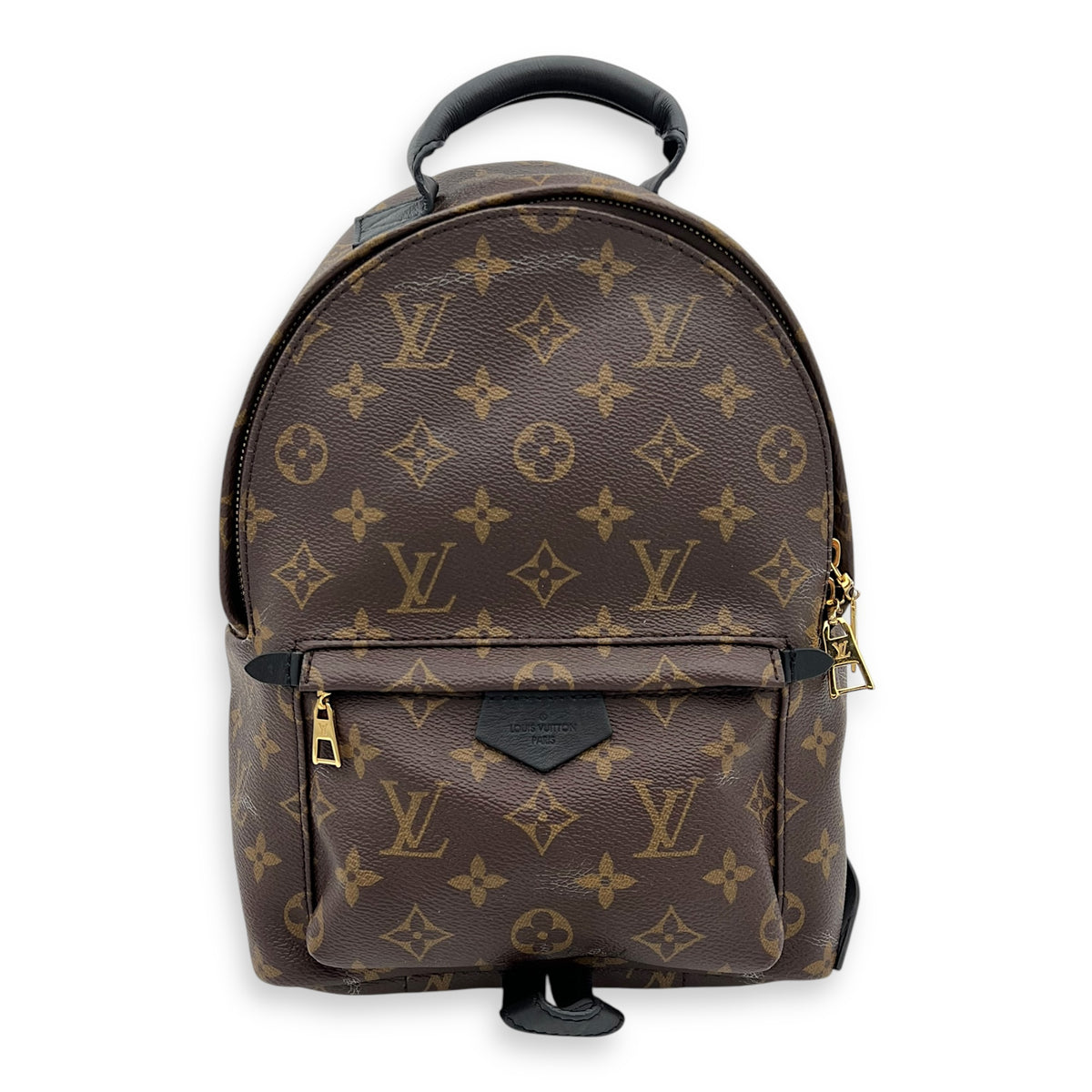 Louis Vuitton Palm Springs PM Brown Backpack in Monogram Coated Canvas, Gold hardware_12