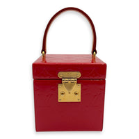 Louis Vuitton Bleecker Top Handle Bag Red in Vernis, Gold hardware_1